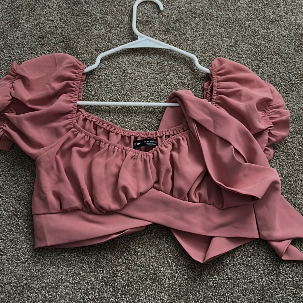 shein wrap around top